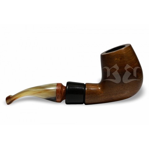 Cachimbo Bertoldi Anel Madeira Natural com Filtro Permanente